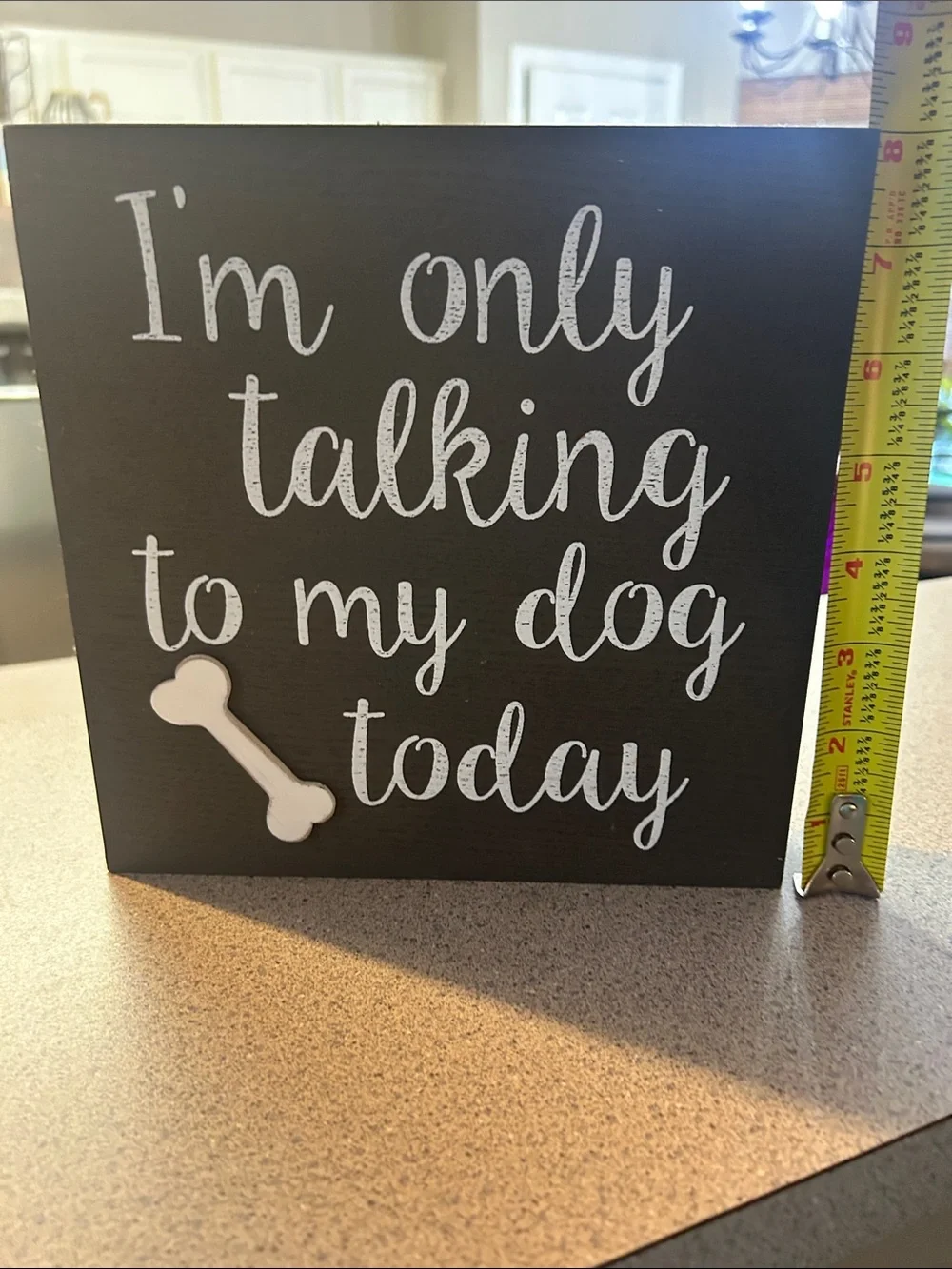 Decorative Brown Dog Sign - 